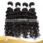 Factory wholesale Indian virgin deep wave real virgin cheap 100% human hair clip in hair extension