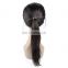 Brazilian human hair lace frontal wig with natural black color