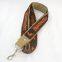 Custom PU Leather High Quality Medal Lanyard Microfiber Strap With Embroidery Logo