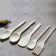 5 Pieces Wooden Cutlery for Family and Restaurant,Contains Fork ,Spoon and Food turner