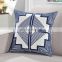 100% cotton canvas wholesale ready made 16 colors geometry designs decorative Embroidered cushion cover