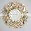 I@home Heat Resistant Macrame Oval Grass Natural Braided Straw Round Table Mat Placemat
