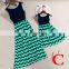 2019 New Summer Mother And Child Dress ZIGZAG PRINT GIRLS LONG DRESSES (this link for KIDS)