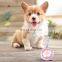 Fashion hot sale zinc alloy flower pattern anti-lost wholesale dog tag pendant initial