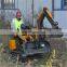 ce epa approved mini wheel loader with backhoe