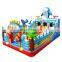 Children Funny Shark Castle Slide Park Inflatable Bouncy Trampoline Fun City Playground, Inflatable Amusement Park Slider