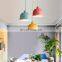 Nordic style colourful hanging lamp Modern Chandelier pendant light for resturuant office bar Living room