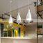 Loft vintage pendant lighting industrial cord cage lighting black white rustic ceiling lamp