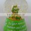 Wholesale Promotional Transparent Glass Snow Globe for Christmas/Wedding