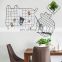 3 Pack Accessories Metal Wire Photo Rack Grid Wall Panels shelf