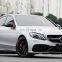 Modify Luxury Carbon Fiber Front Bumper Lip Accessories For Mercedes Benz W205 AMG C63 4 door AMG