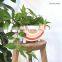 outdoor Rainbow Shaped garden Round Cylinder ceramic Planter Plant Flower Pots with feet