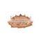 New Factory Custom luxury electroplate rose gold leaf shape ceramic dish plates