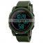 Fashion men digital sport pedometer skmei 1317 watches 50 meters waterproof rubber watch band