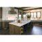 For Prefab House Europe style Coffee kitchen cabinets Rustic Kitchen cabinets Solid Wood Design