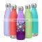 Double Wall Thermal Vacuum Flask Insulated Outdoor Sports Drink Cola Shaped 18/8 Stainless Steel Water Bottles with Custom Logo