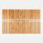 Eco-friendly Natural Bamboo Anti slip Bath Mats Waterproof Wooden Bathroom Mat Hotel Non slip Bamboo Bath Mat