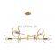 HUAYI Nordic Design Multiple Heads Indoor Living Room Hotel Modern Decorative Led Pendant Light