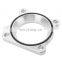 Racing Aluminum Throttle Body Spacer, Black/Silver Throttle Body Spacer