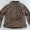Men's washed distressed retro vintage sheepskin leather suede JACKET