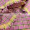 stock lots fabric textile raw material Polyester/Cotton gingham Fabric for garment clothing