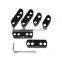 7-8mm Spark Plug Wire Separators Dividers Looms Fits Chevy Ford & Mopar Black
