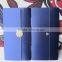 2015 Factory Folding Crystal Royal Blue Wedding Invitation Card