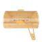 Regular Rustic Farmhouse Style Bamboo Bread Box for Kitchen Counter Bread Storage with Clear Windows