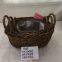 Arc Top Shape Wicker Basket Picnic Cooler Basket