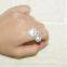 S925 Sterling Silver Ring Women's Fritillaria Pearl Ring