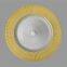 Manufacturer Royal Wedding Banquet Elegant Flower Restaurant Glass Charge Plate