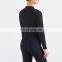 New Double Zipper Front Long Sleeve Shirt Seamless High Waist Elastic Legging Sets Women Fitness