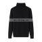 Custom 100% Cashmere Turtleneck Sweater Solid Pattern Long Sleeve Winter Knit Casual Style with Front Logo