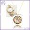 Wholesale Gold Plating 30mm Memory Locket Pendant Necklace