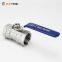 [RUOTENG]  Female Thread BSP NPT Stainless Steel Ball Valve 1PC Ball Valve
