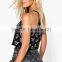 PAISLEY PRINT CROP TOPS DONGGUAN CLOTHING MANUFACTUER