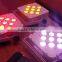 wireless dmx and battery rgbwa led falt par, 9x15w RGBWA led flat par, multifunctional led flat par