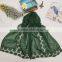 Charm Beautiful Rose Flower Embroidery Lace Plain Cotton Linen Scarves Fashion