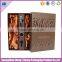 Customized wholesale elegant hand made unfinished wooden wine box