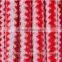 african fabric red and white striped plush fabric