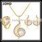 Romantic Simulated Pearl Crystal Necklace Earrings Sets Women Fashion Jewelry Sets for Party