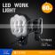 6" flower shape LED work light, 12v 60w 5000lms led spot work light,husky led work light