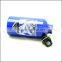 Aluminum blue water bottle