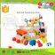 Wooden Kids Assembling Educational DIY Toys- Animal Beads Toys Bus