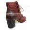 2015 newest style women ankle boot lower heel for women comfortable beautiful women boot