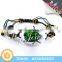Latest Popular Design Amber Charm Leather Bracelet for Wholesale