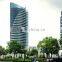 Tinted glass curtain wall for facade decoration