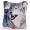 Wolf leather decorative pillow with Insert for sofa 30cm                        
                                                                                Supplier's Choice