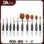 Popular private 10pcs toothbrush makeup brush set use