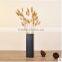 2016 factory matt square porcelain black vase from vietnam for table decor